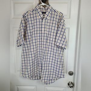 Nautica Men's Classic Short Sleeve Button Down Shirt,  Size: XXL Color:  Yellow